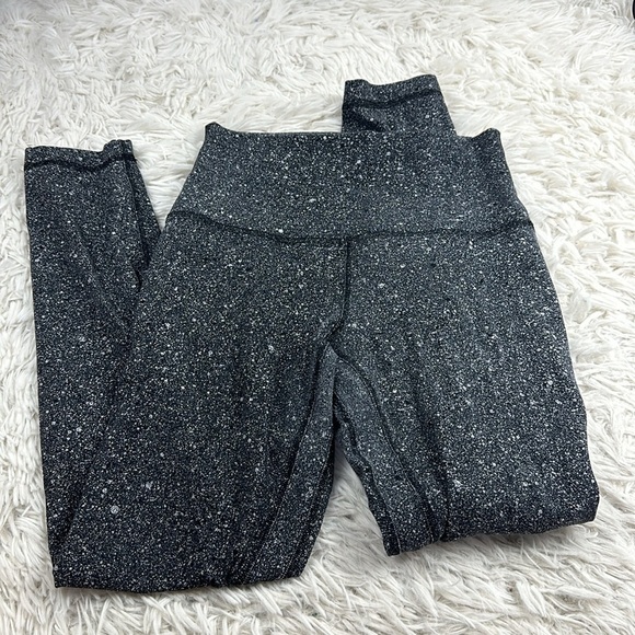 Lululemon Align Pant II *25" Luminesce Splatter Ice Grey Black - Picture 1 of 5